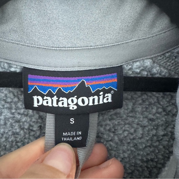 Patagonia Women’s Better Sweater 1/4 Zip Fleece Lined Pullover Gray Sz Small - Picture 4 of 10